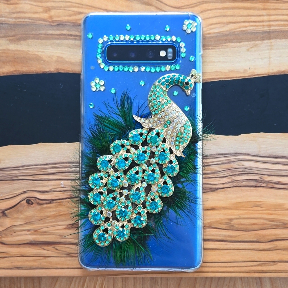 Samsung S10+ Peacock Phone‎ Case - Good Condition